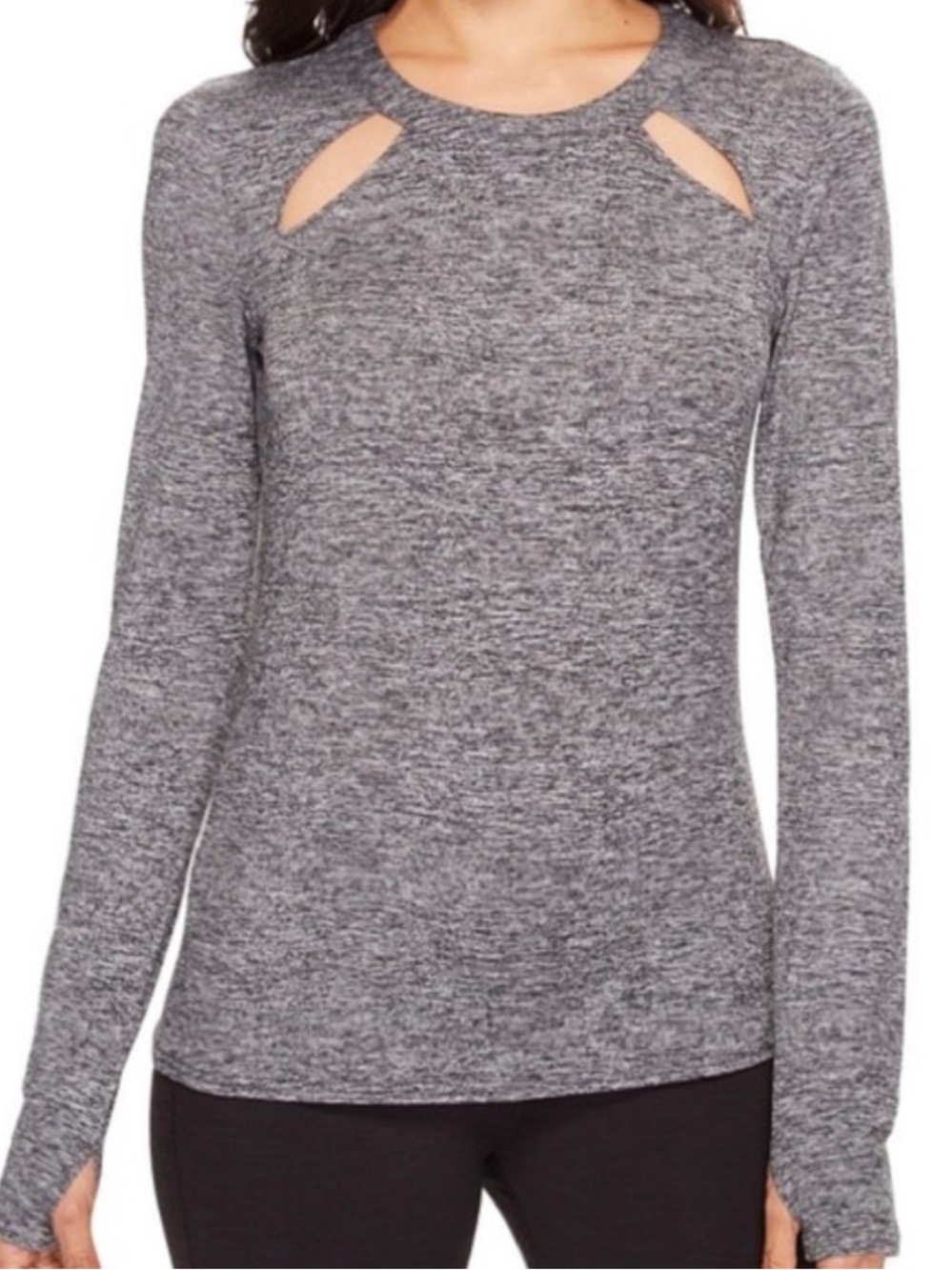 Alo Yoga Mantra Top in Heathered Gray